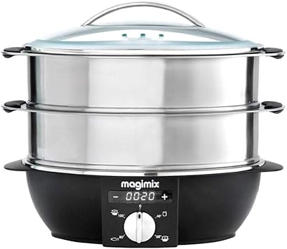 Magimix 11579 Cuiseur Vapeur avec 2 paniers Rotatif