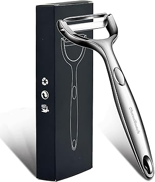 OhanaBeach®Eplucheur legumes en acier inoxydable. Matériau épais, facile à éplucher. econome legumes. epluche legume. eplucheur légumes.économe. éplucheur légumes. potapeeler : Amazon.fr: Cuisine et Maison