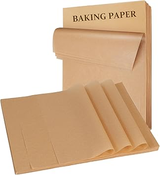 O2frepak Lot de 300 feuilles de papier sulfurisé prédécoupées antiadhésives 30x40cm,papier sulfurisé résistant à l