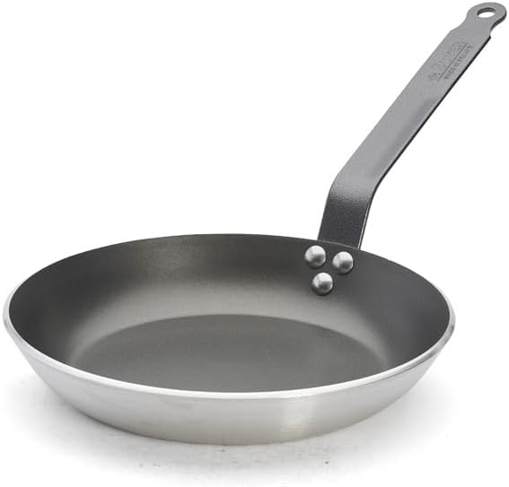 De Buyer - Poêle ronde antiadhésive CHOC en aluminium - Diamètre 26 cm -, Argent : Amazon.fr: Cuisine et Maison