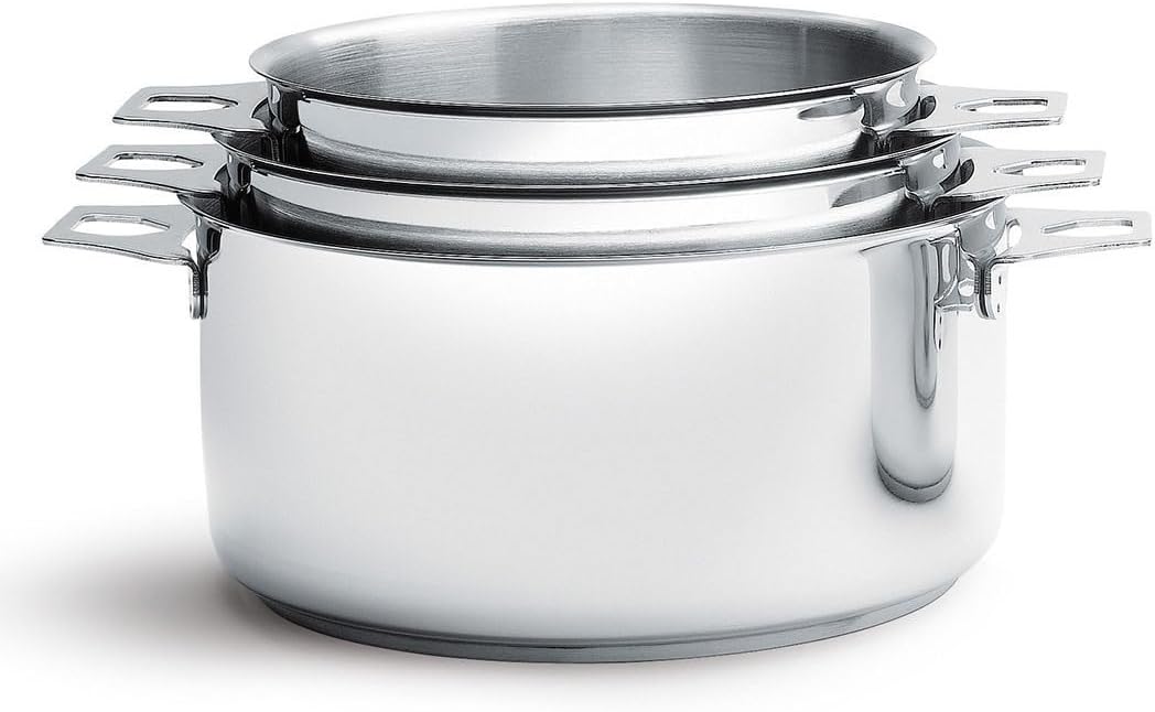 De Buyer - Lot de 3 casseroles en inox MILADY TWISTY amovibles - Diamètre 16/18/20 cm -, Argenté : Amazon.fr: Cuisine et Maison