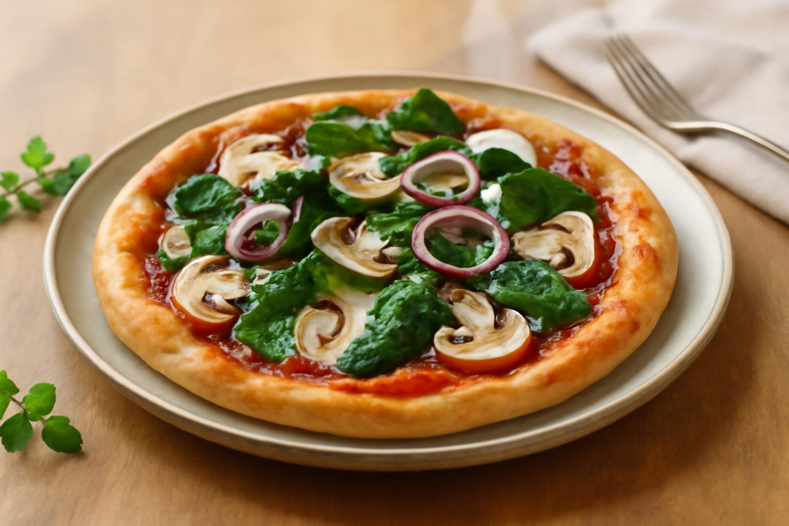 Pizza végétarienne d'hiver