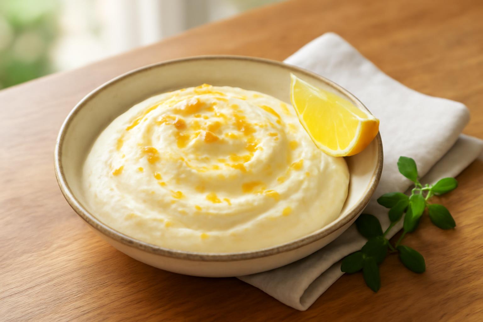 Mousse Légère au Citron avec Éclats de Zestes