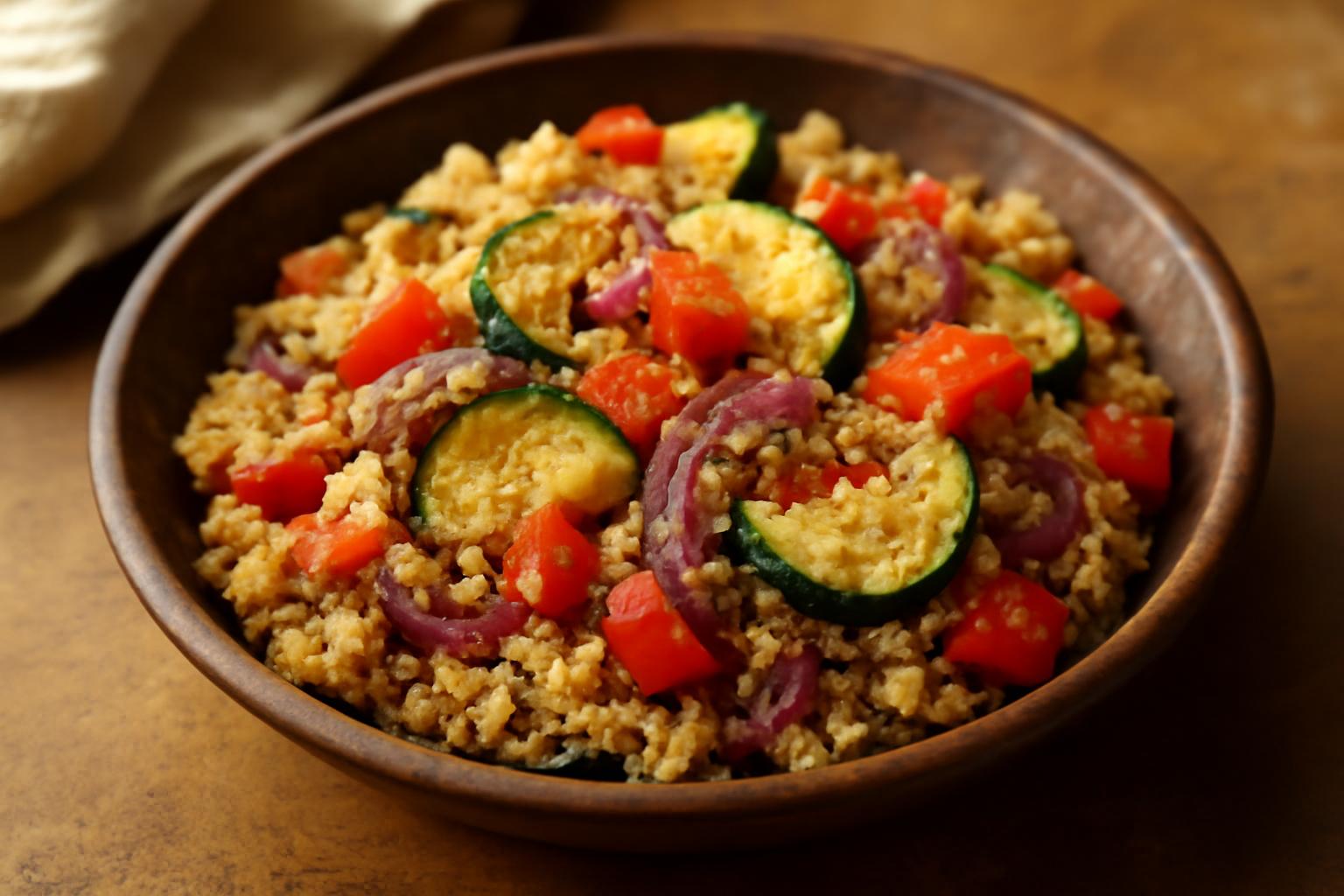 Poêlée de légumes colorés et quinoa