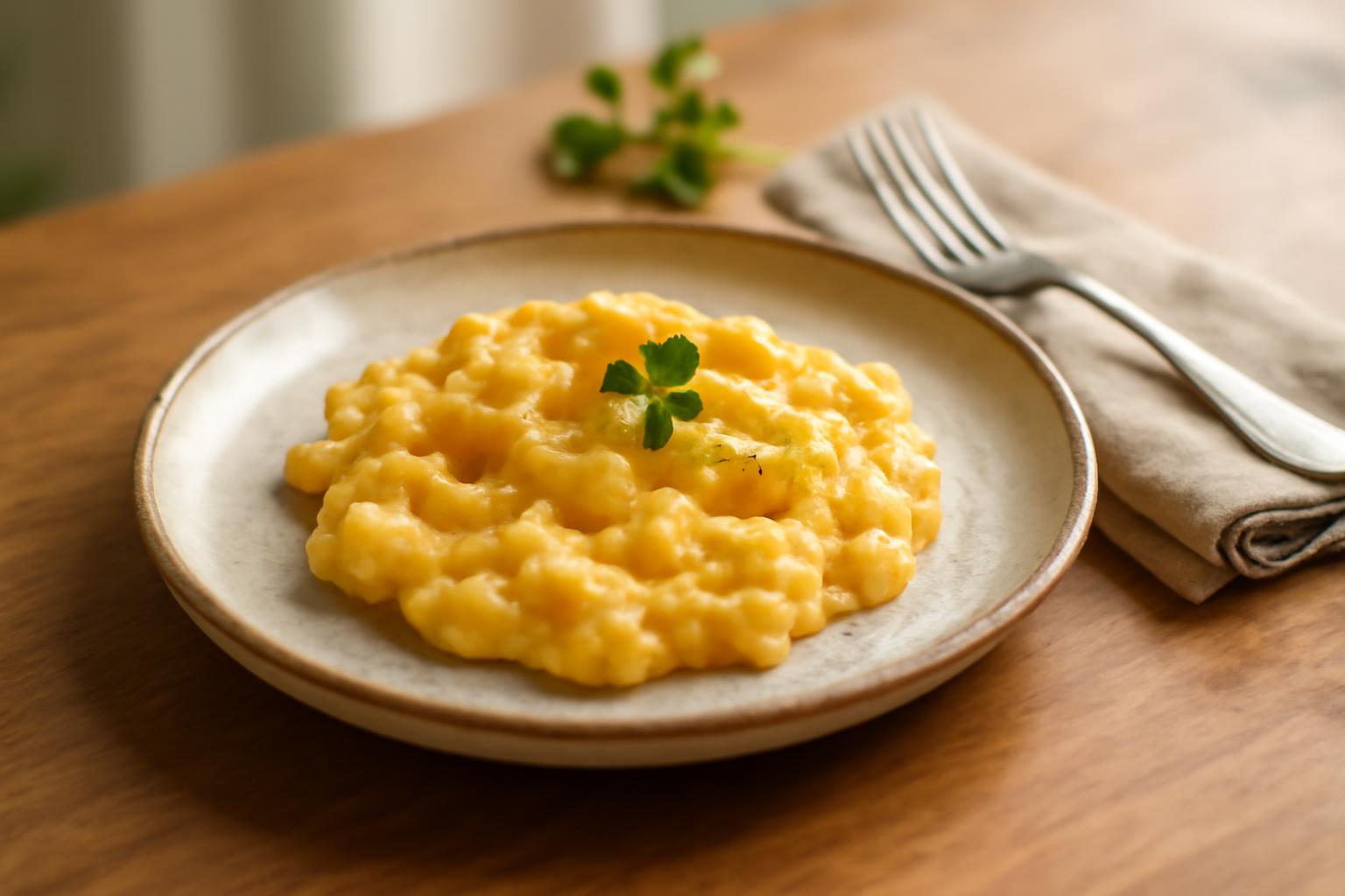 Oeufs Brouillés Crémeux