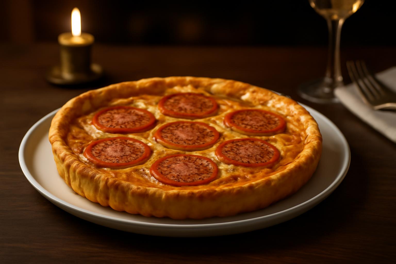 Tarte au thon, tomate et moutarde