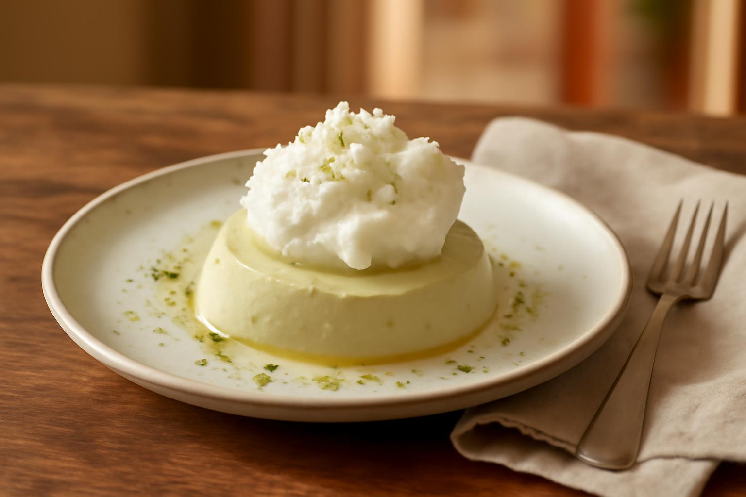Le Nuage de Printemps : Mousse d’Artichaut, Citron Vert & Neige Lactée