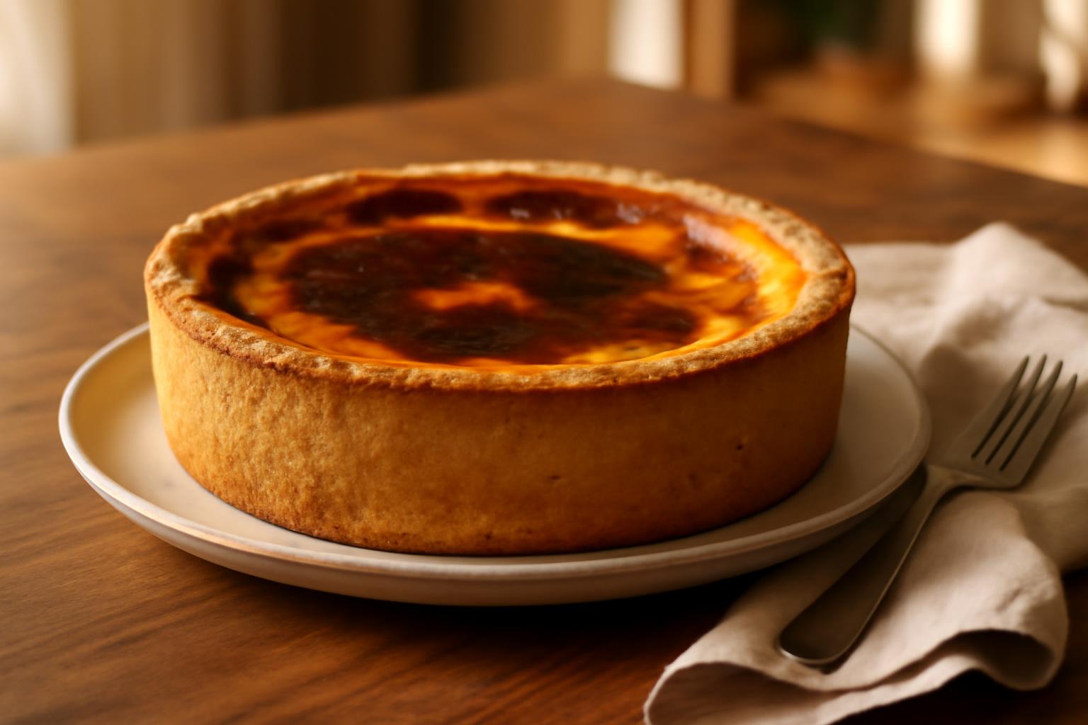 Flan Pâtissier à la Pâte Brisée aux Amandes