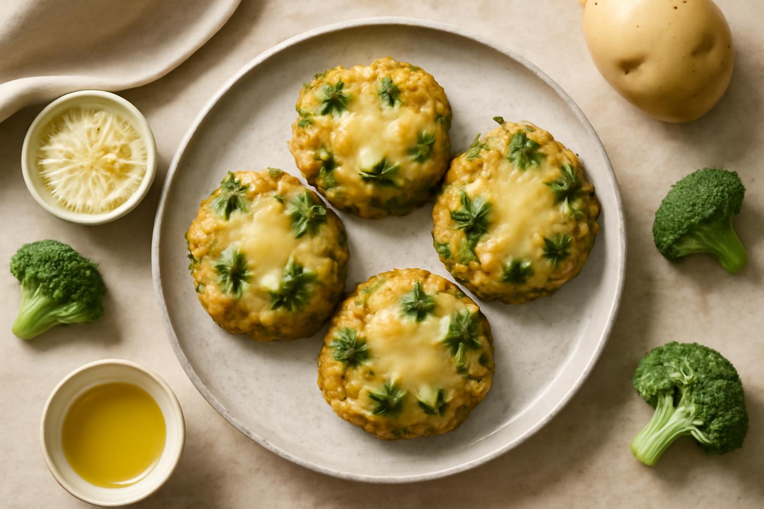 Focaccine aux pommes de terre et brocoli