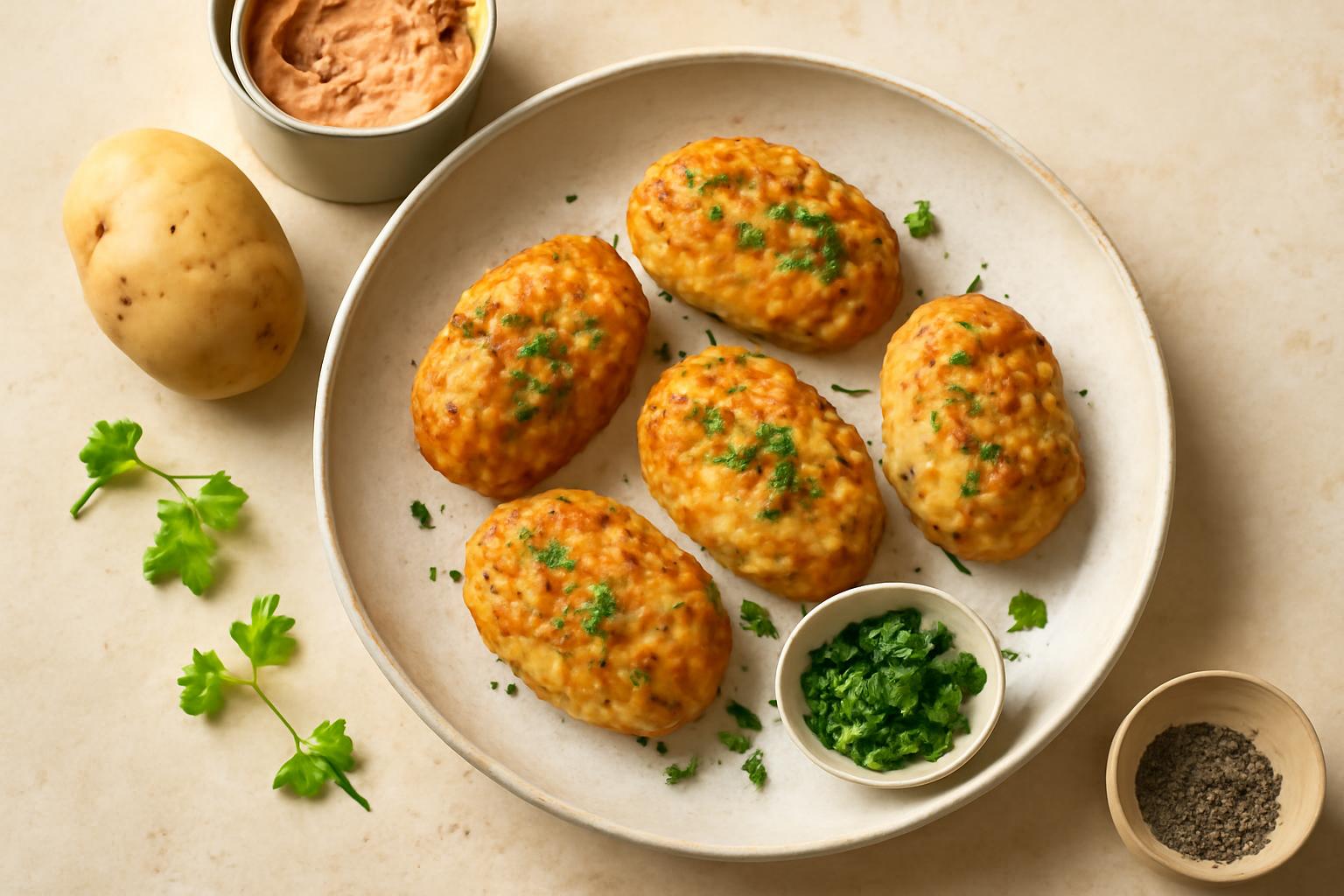 Croquettes de thon croustillantes aux pommes de terre