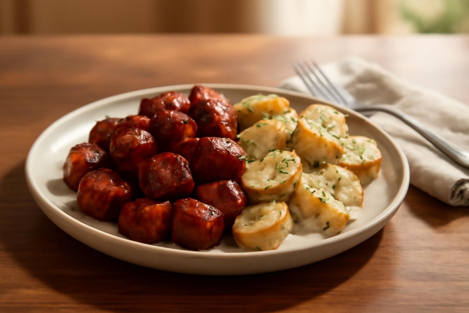 Dinde BBQ et Patates Crémeuses au Parmesan
