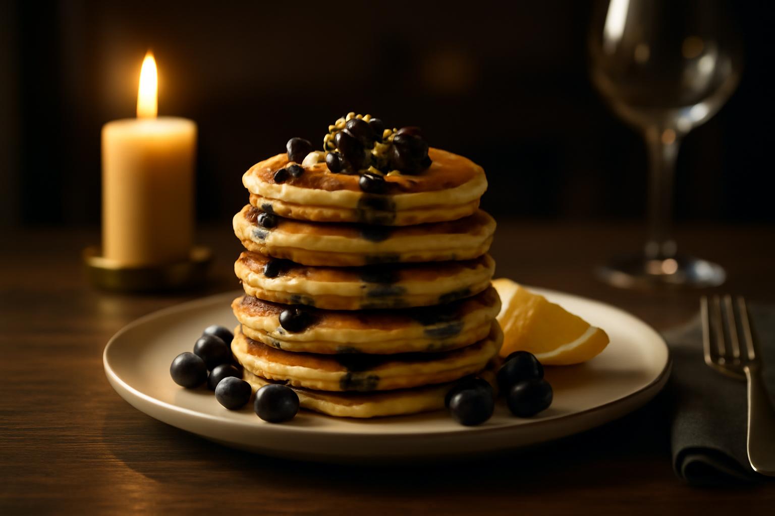 Pancakes protéinés citron-myrtille