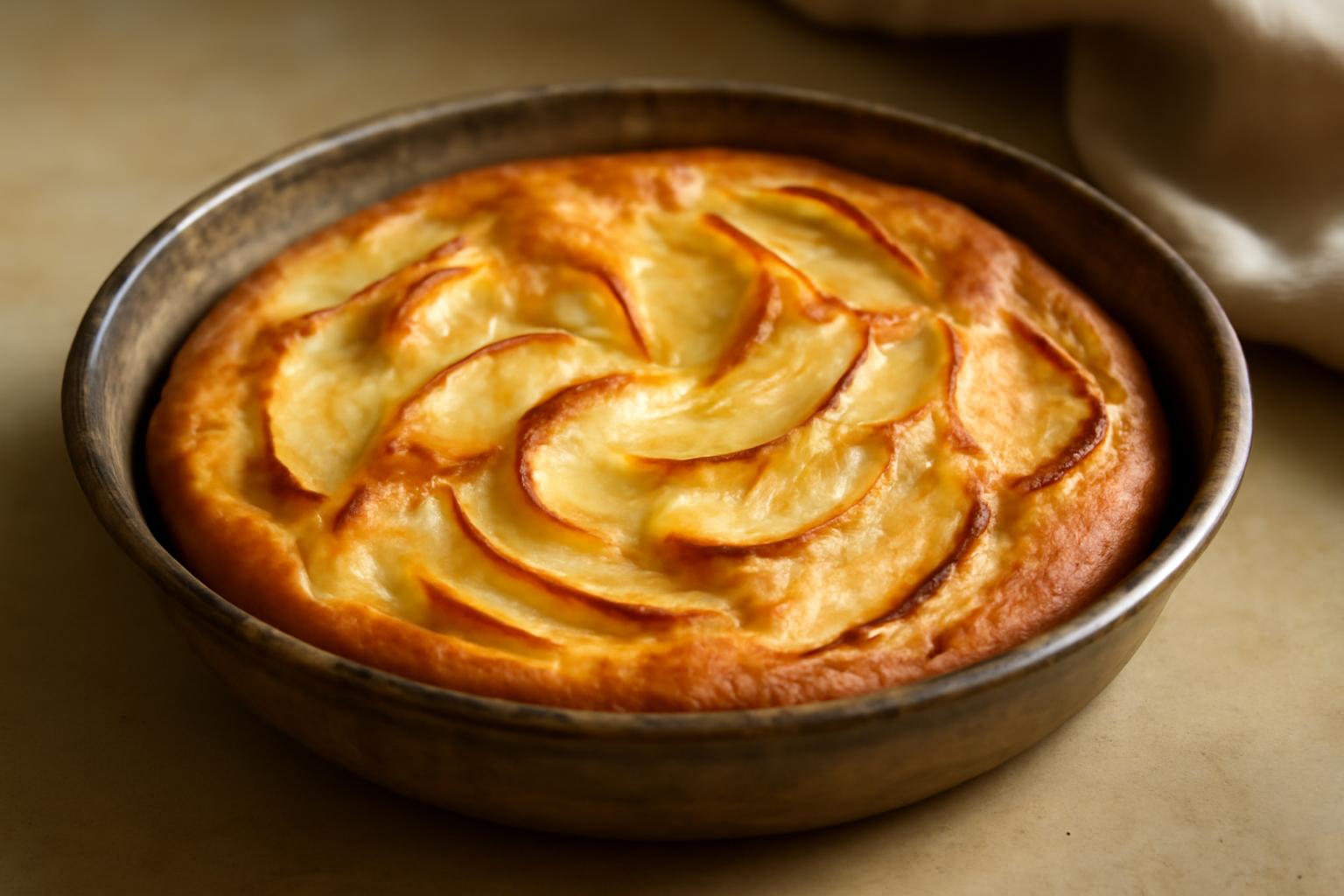 Gâteau aux pommes à la poêle