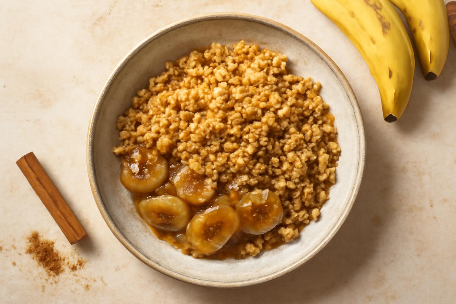Crumble de Banane Caramélisée
