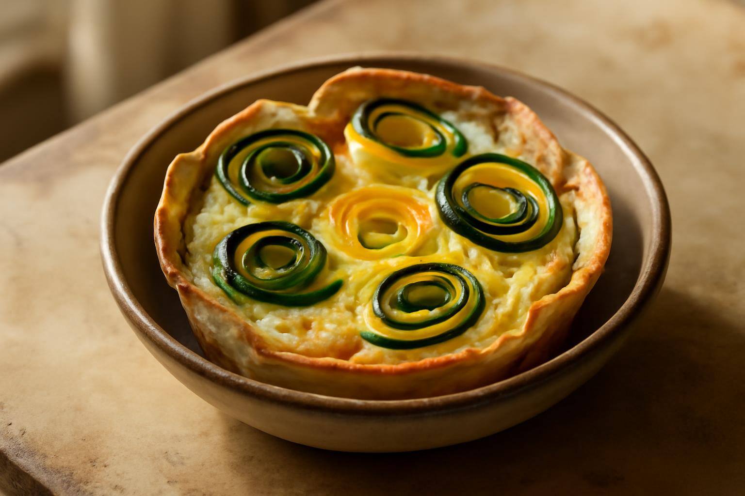 Quiches Tortilla aux Courgettes