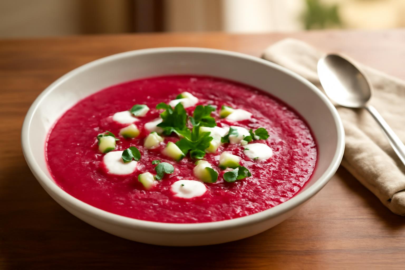 Velouté froid de betteraves