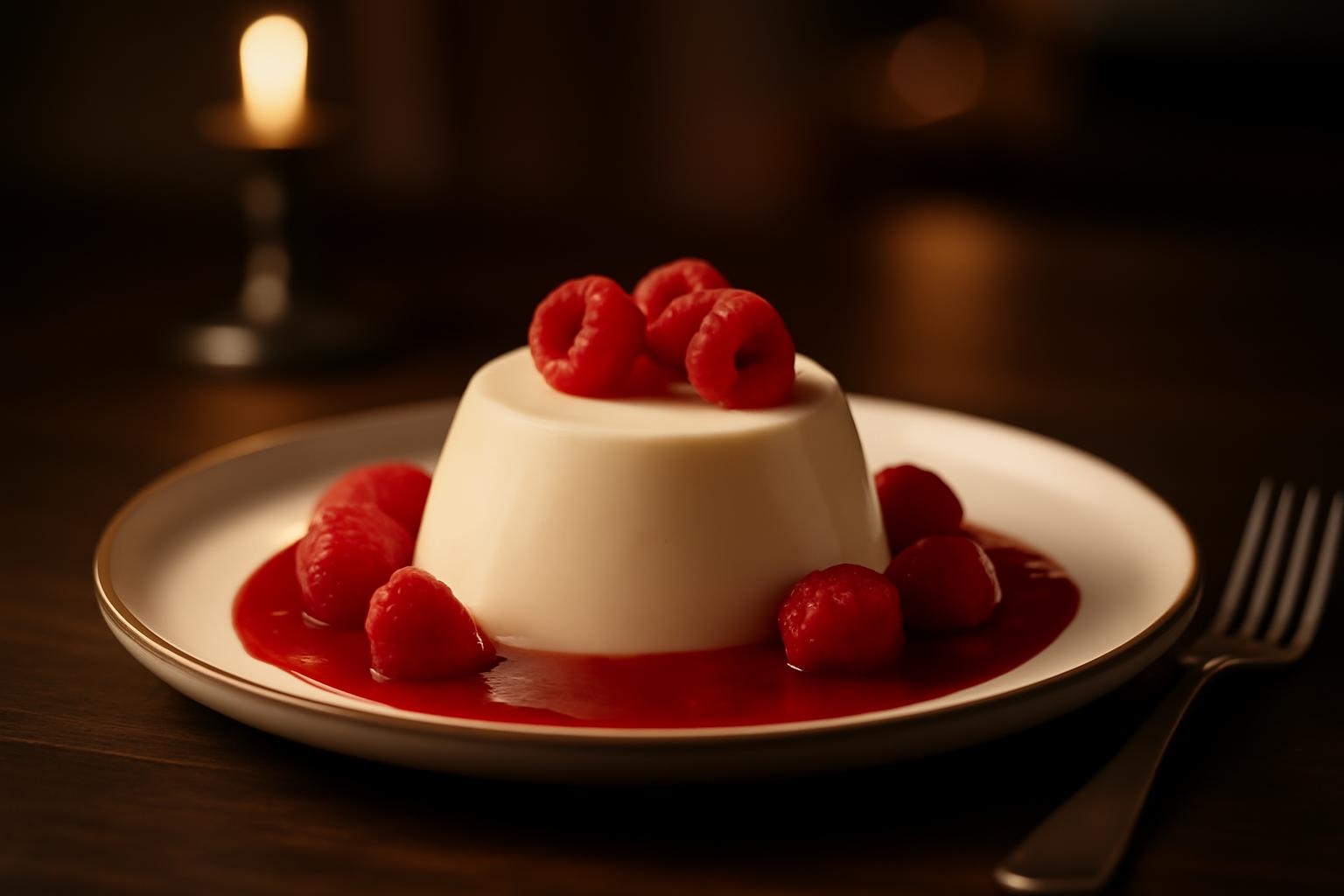 Panna Cotta aux Framboises