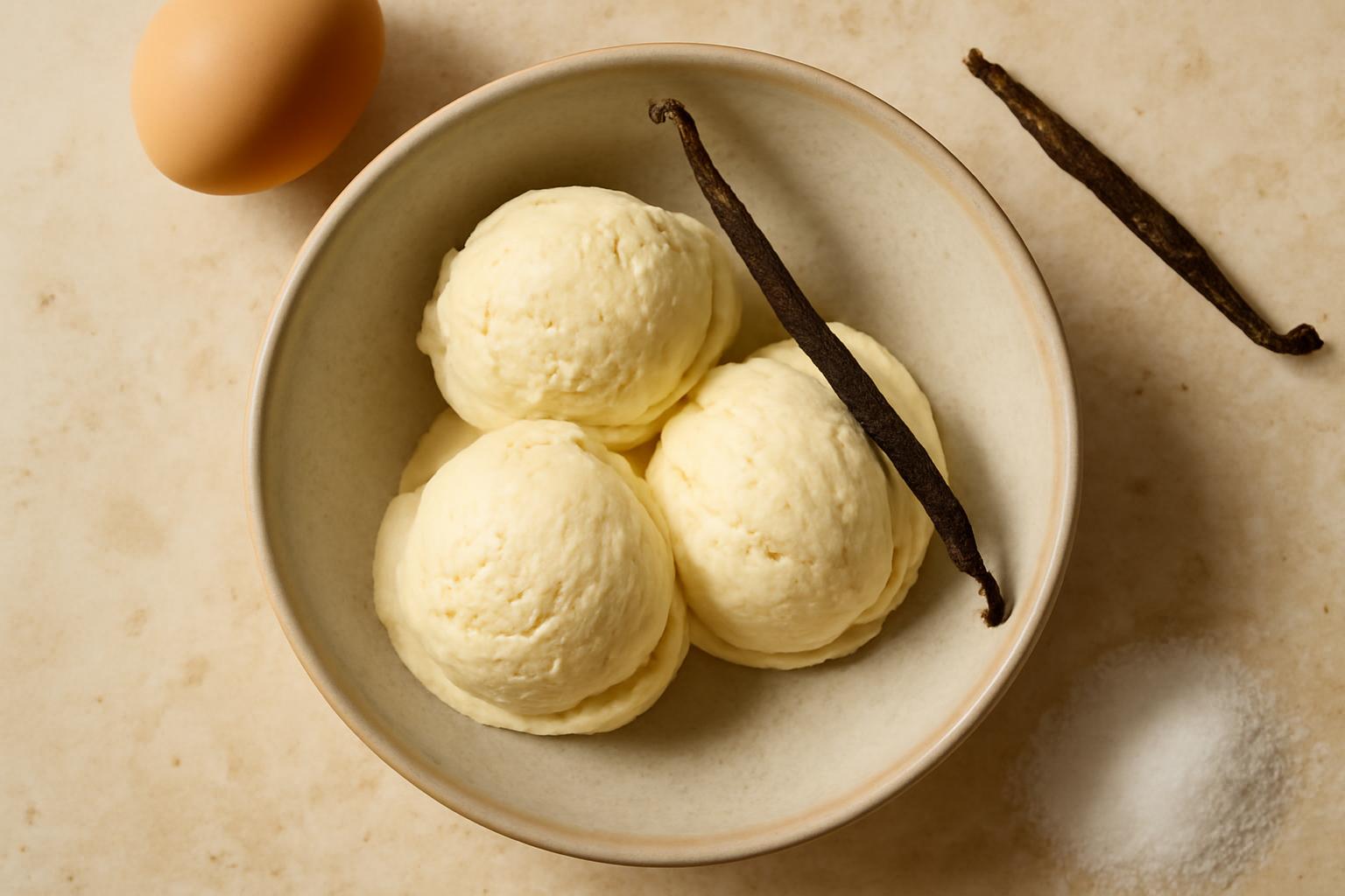 Glace à la vanille maison