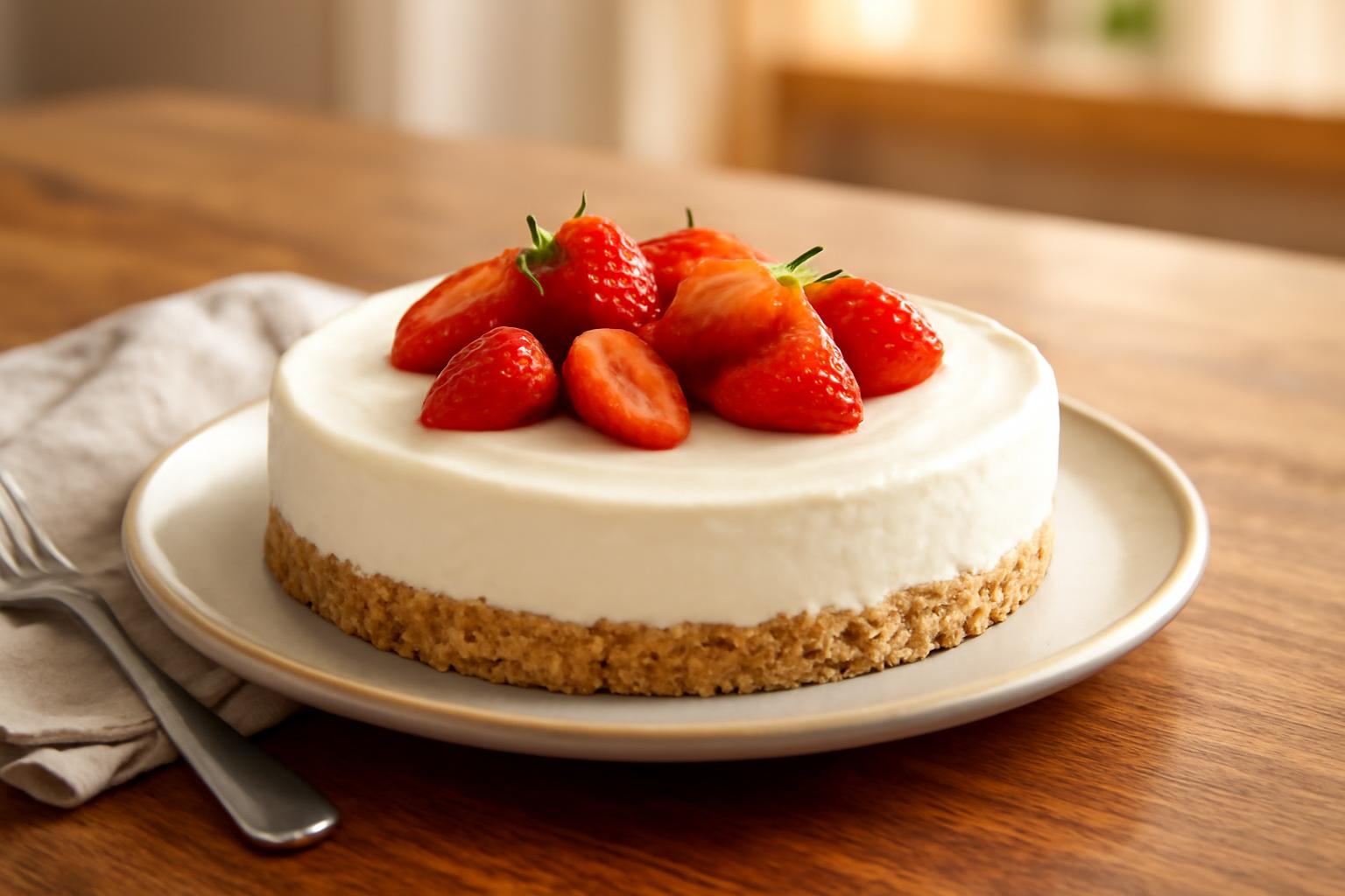 Cheesecake healthy protéiné
