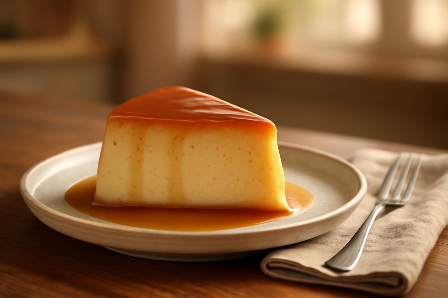 Flan vanille protéiné sans gluten