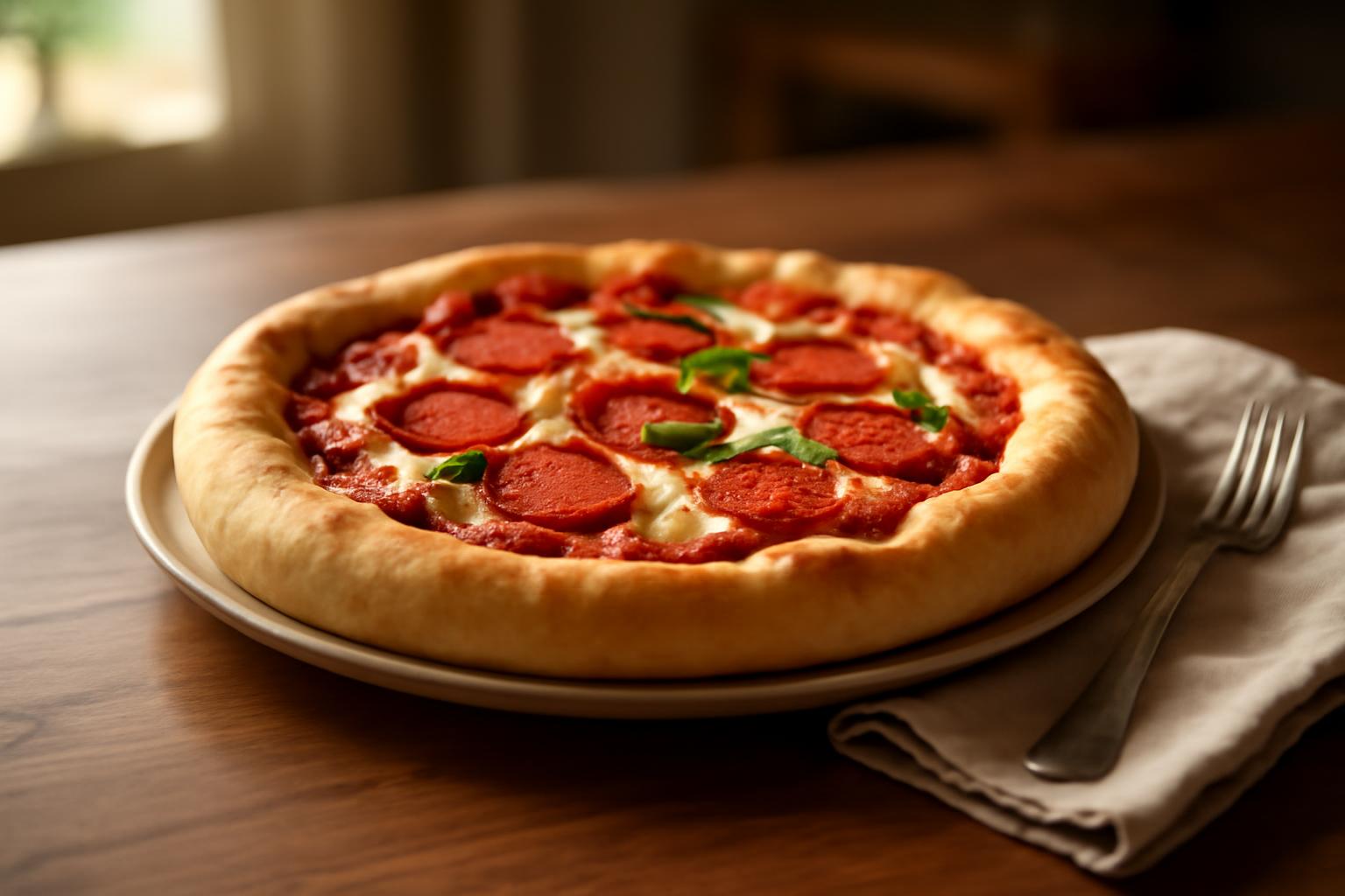 Pâte à pizza épaisse et moelleuse