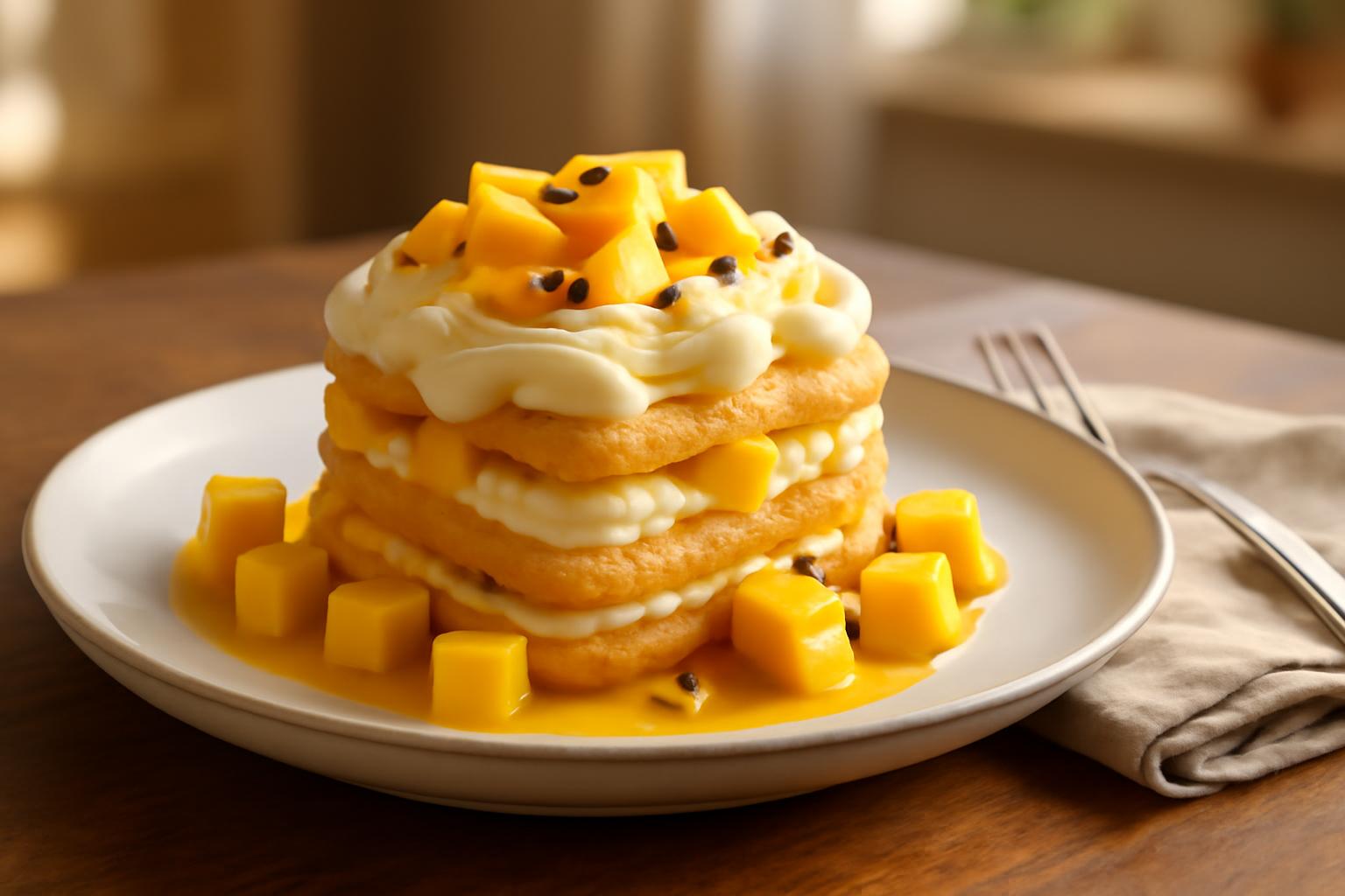 Tiramisu à la Mangue : La Recette Fraîche et Exotique Sans Café