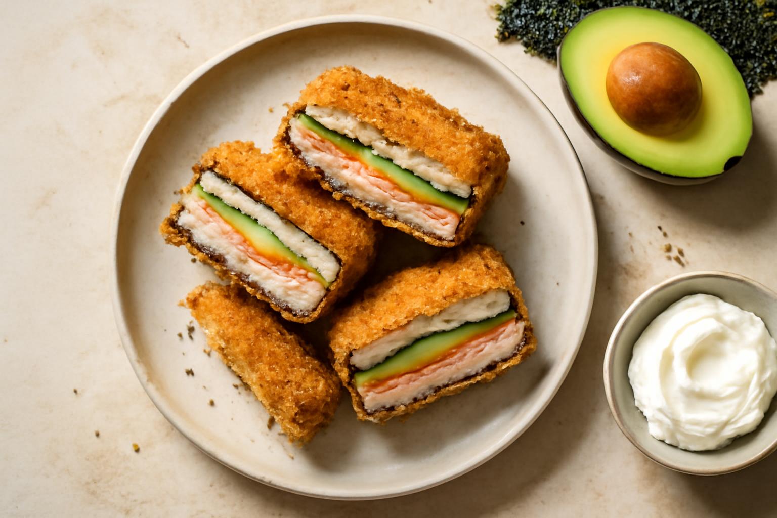 Sandwich sushi croustillant