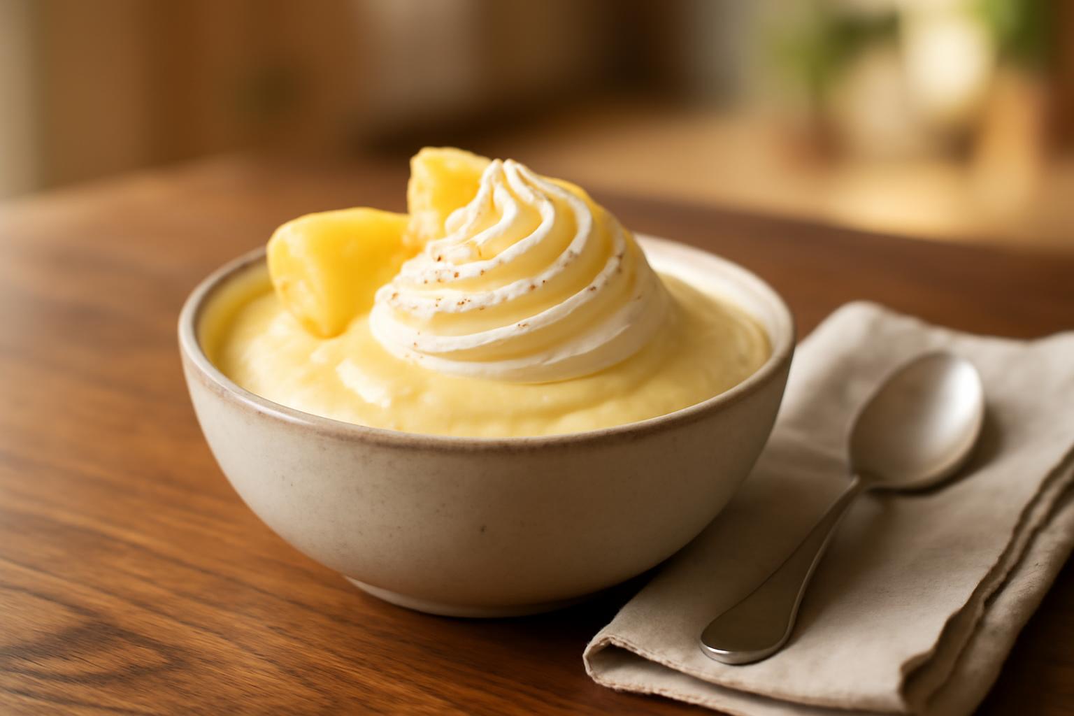 Mousse légère à l'ananas