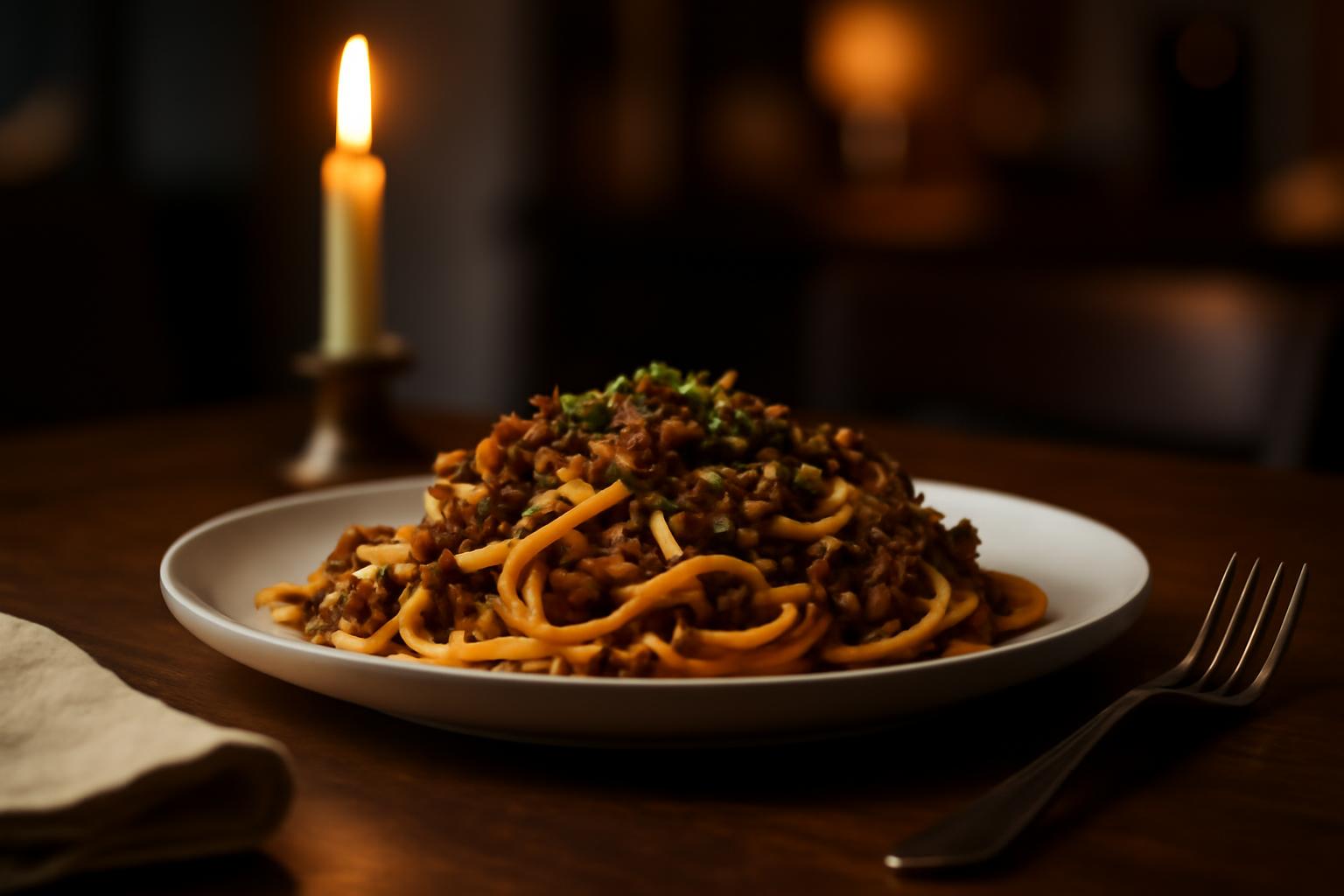 Nouilles sautées au bœuf haché express