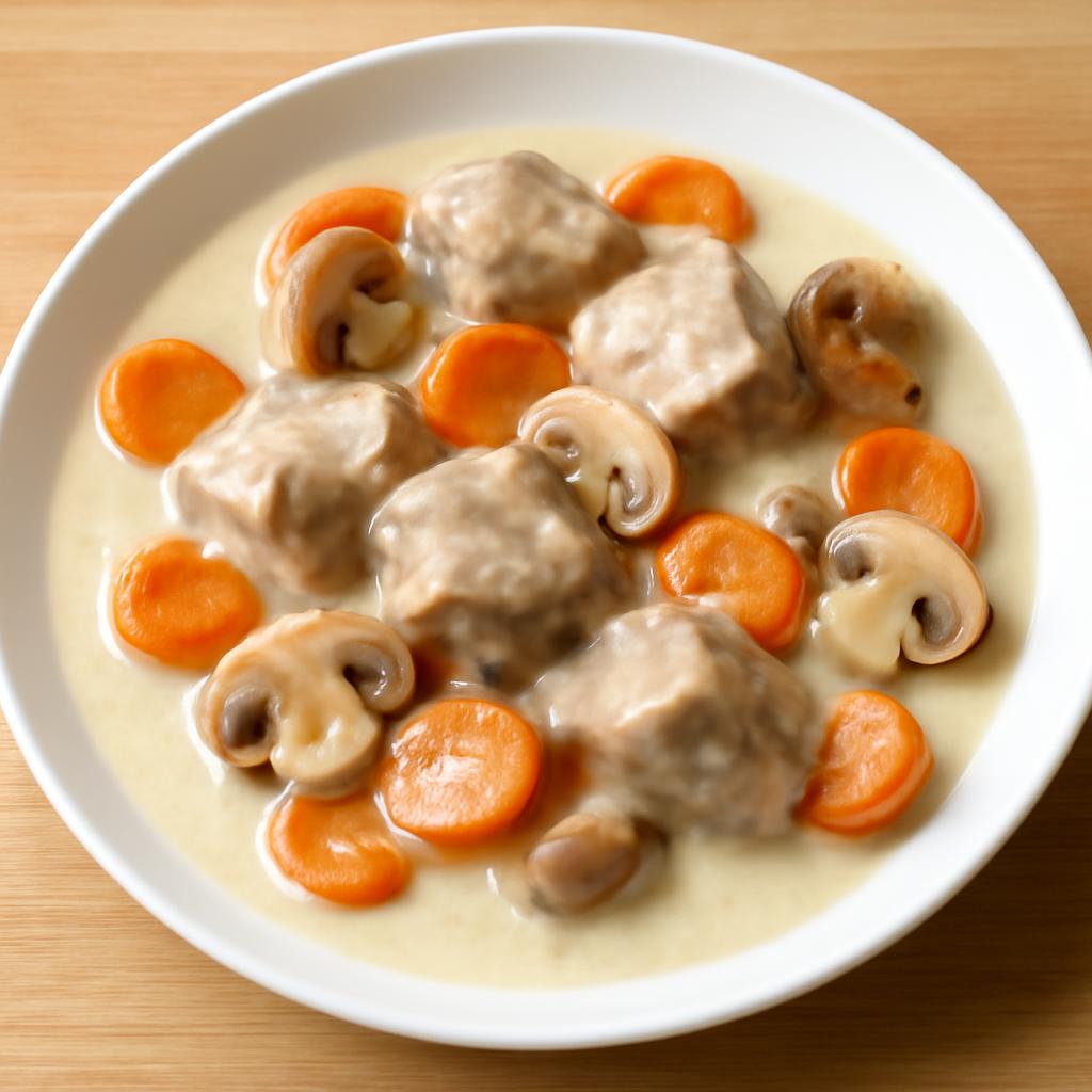 Blanquette de veau en cuisine