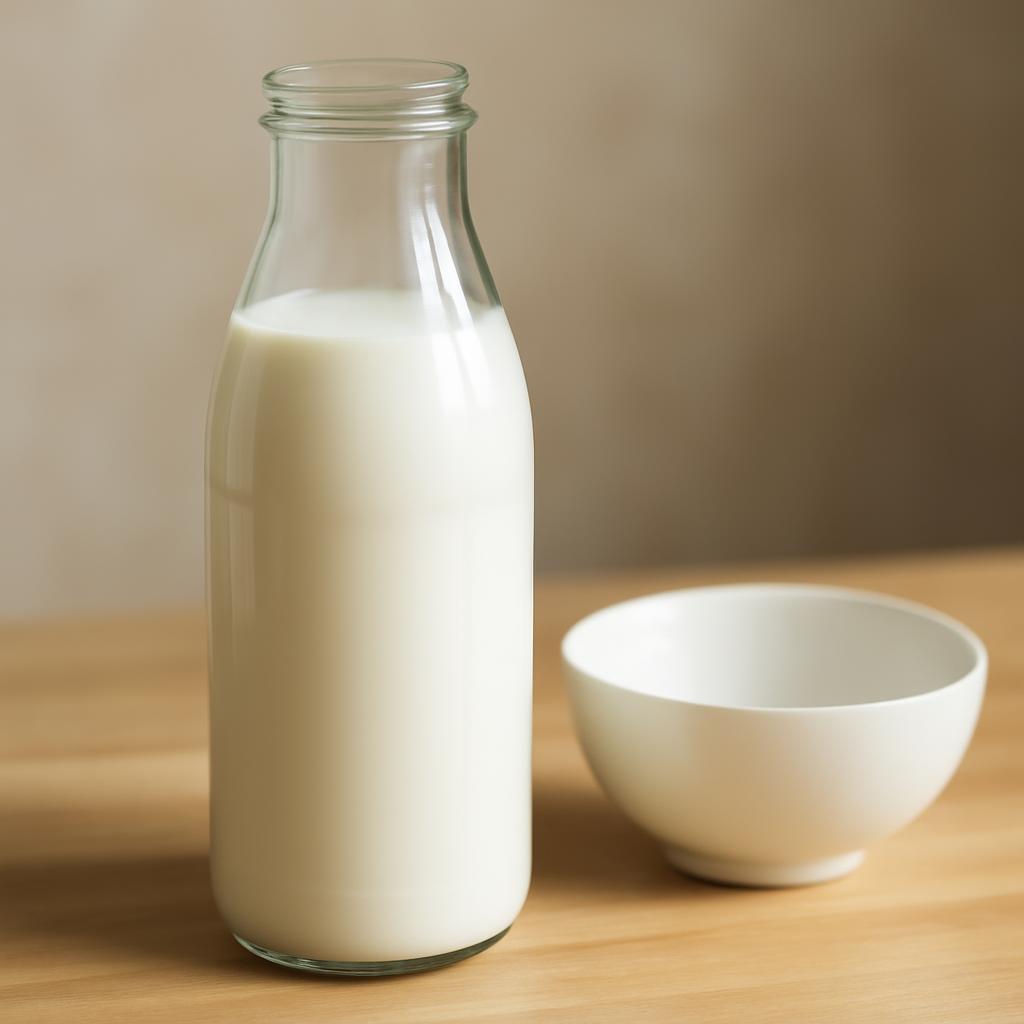 Lait entier en cuisine