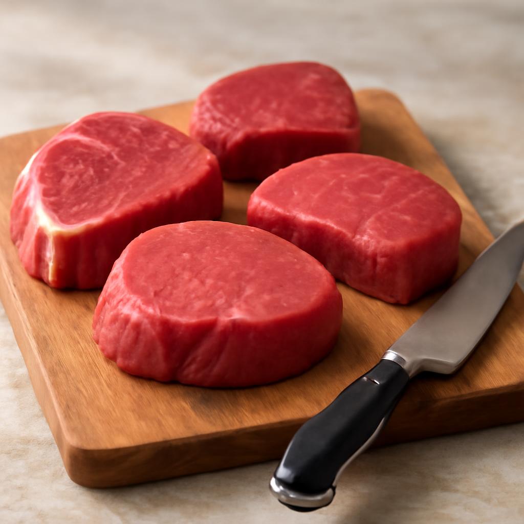 Boeuf tendre (faux-filet, filet, rumsteak ou poire de boeuf) en cuisine