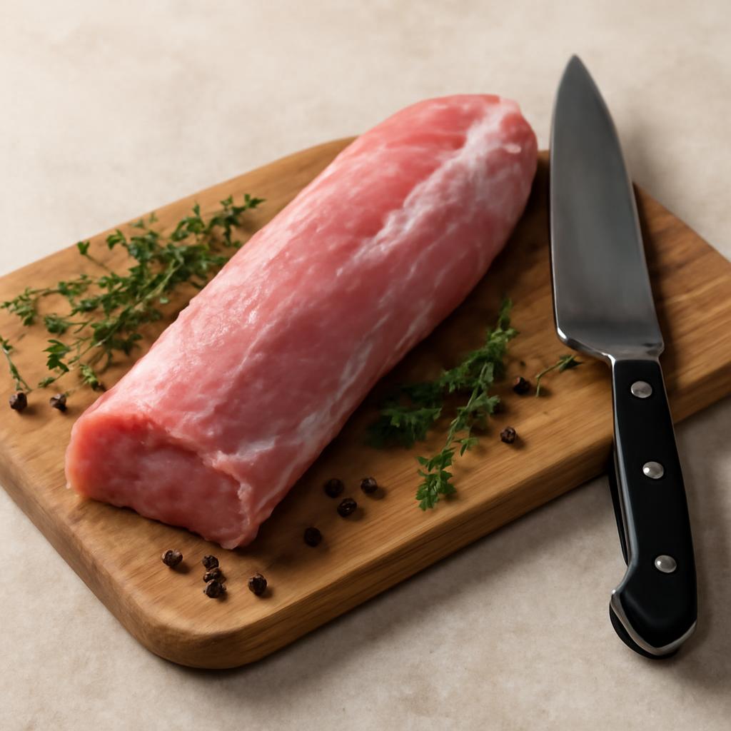 filet mignon de porc en cuisine