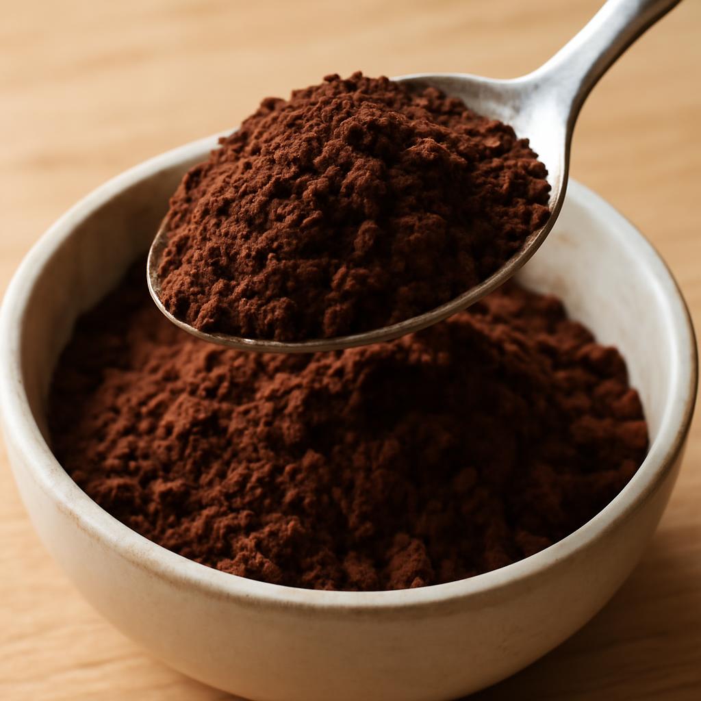 cacao en poudre pour glaçage en cuisine