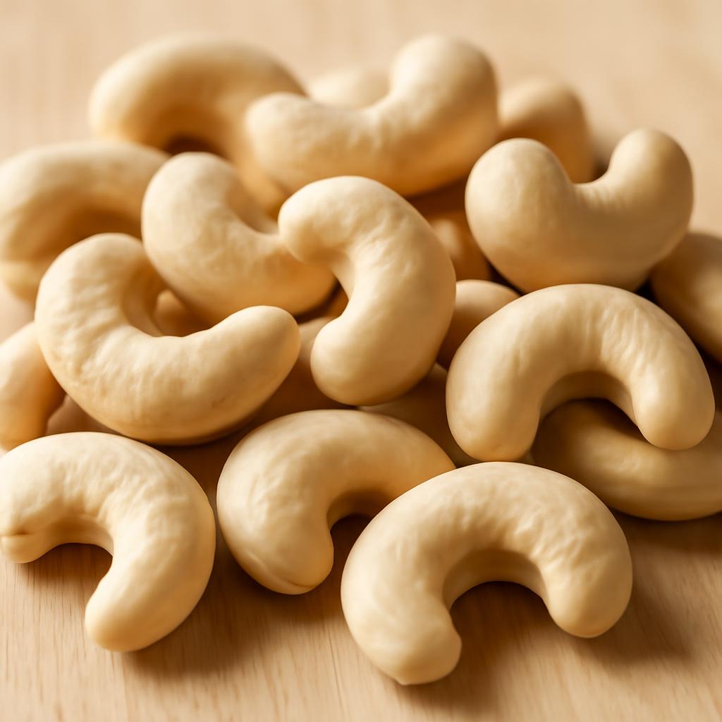 Noix de cajou crues en cuisine