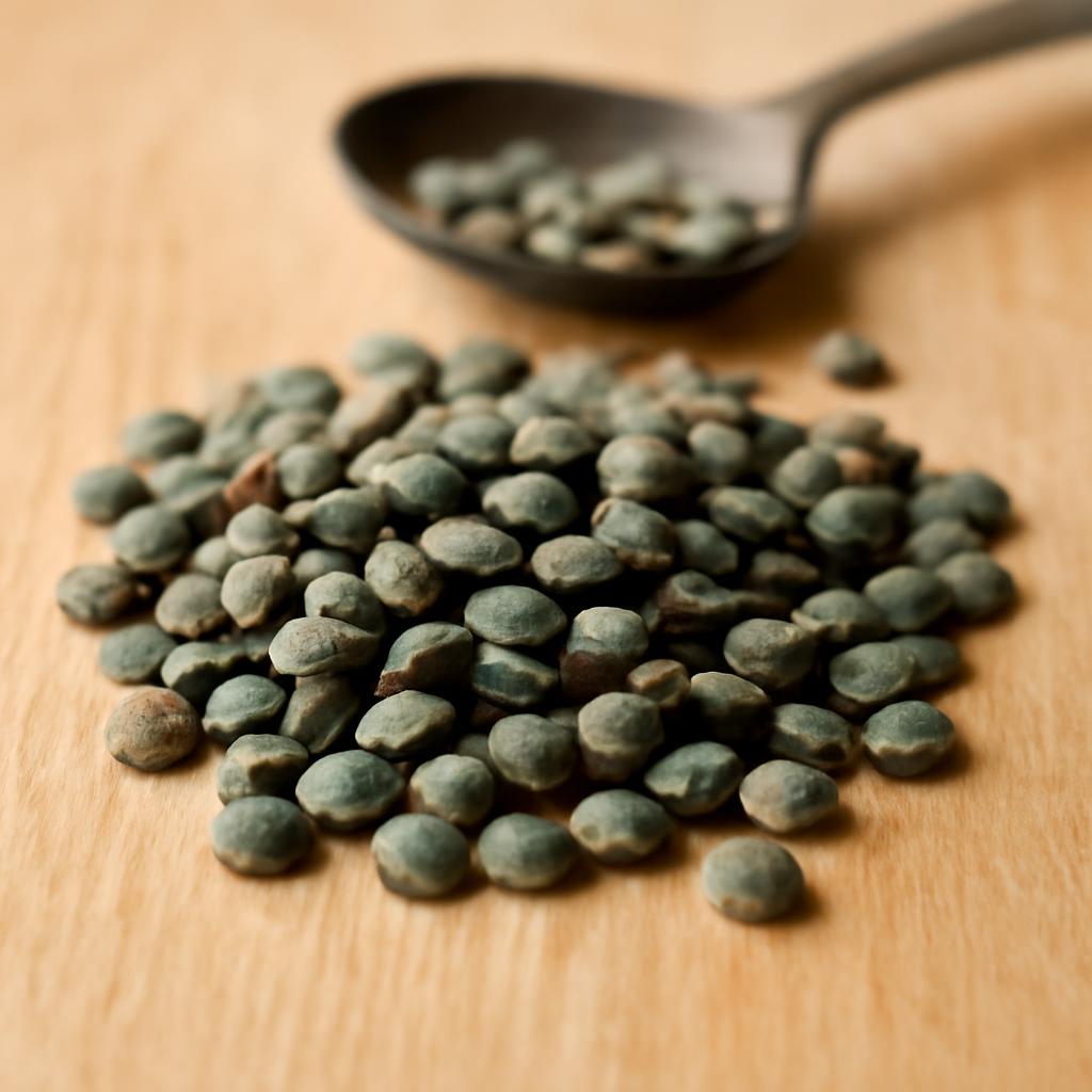 lentilles vertes en cuisine