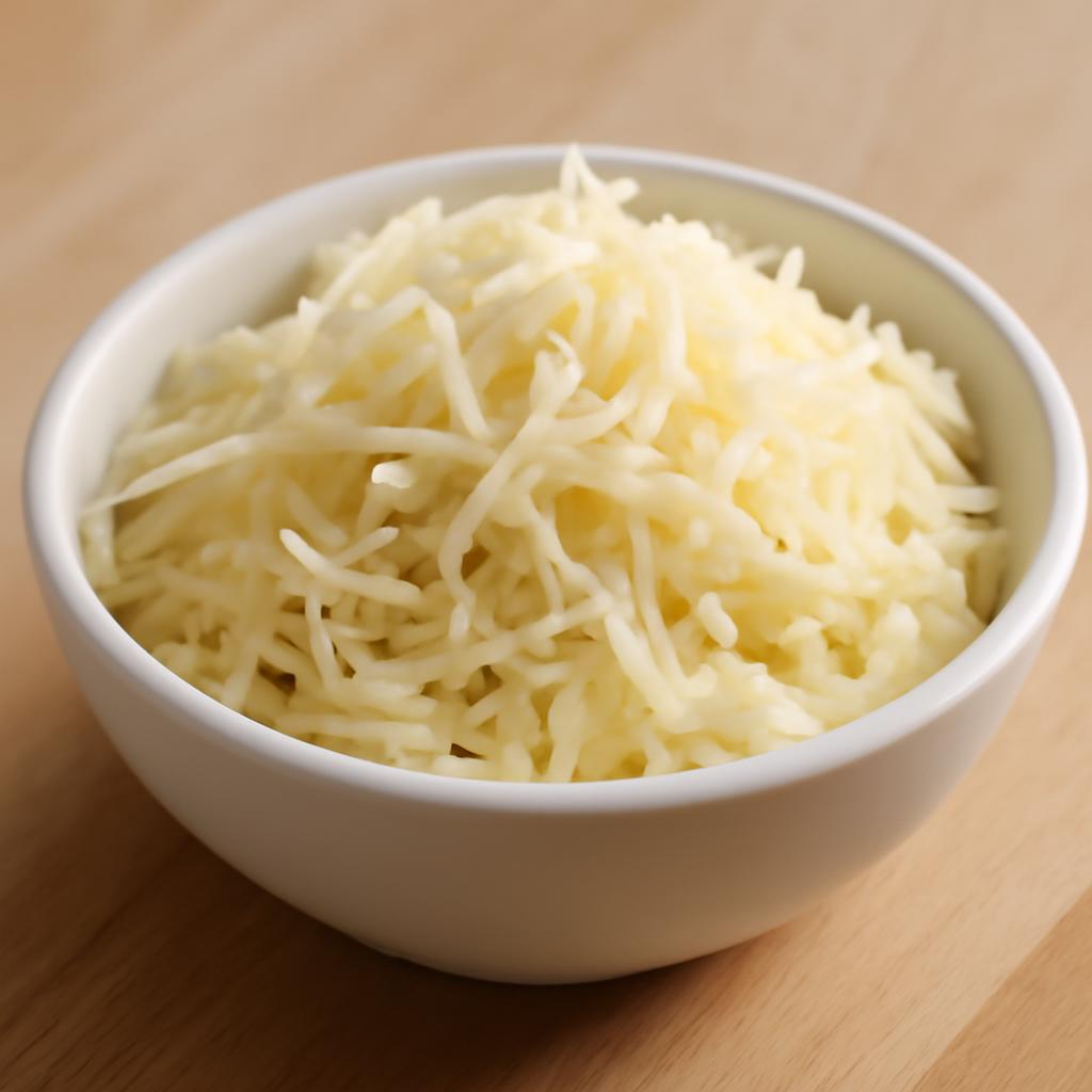 mozzarella râpée en cuisine