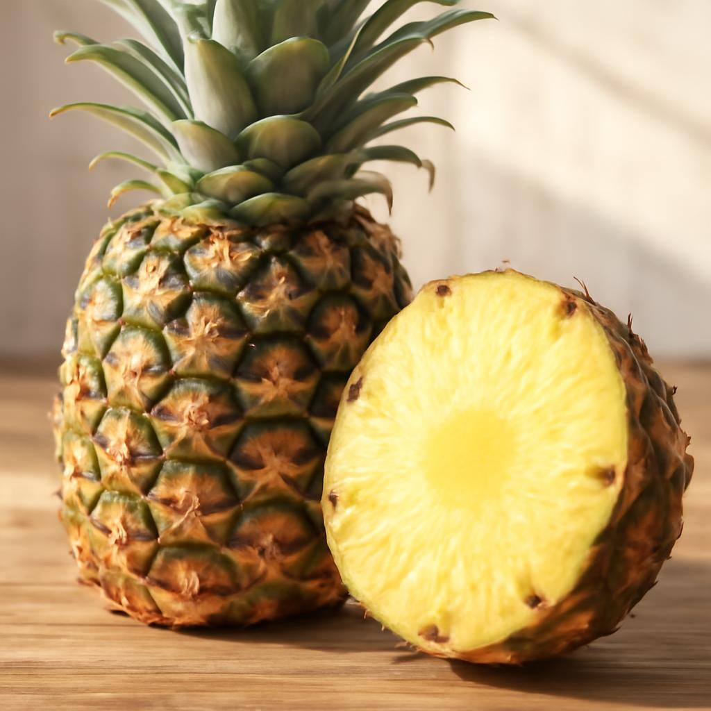 Ananas frais en cuisine