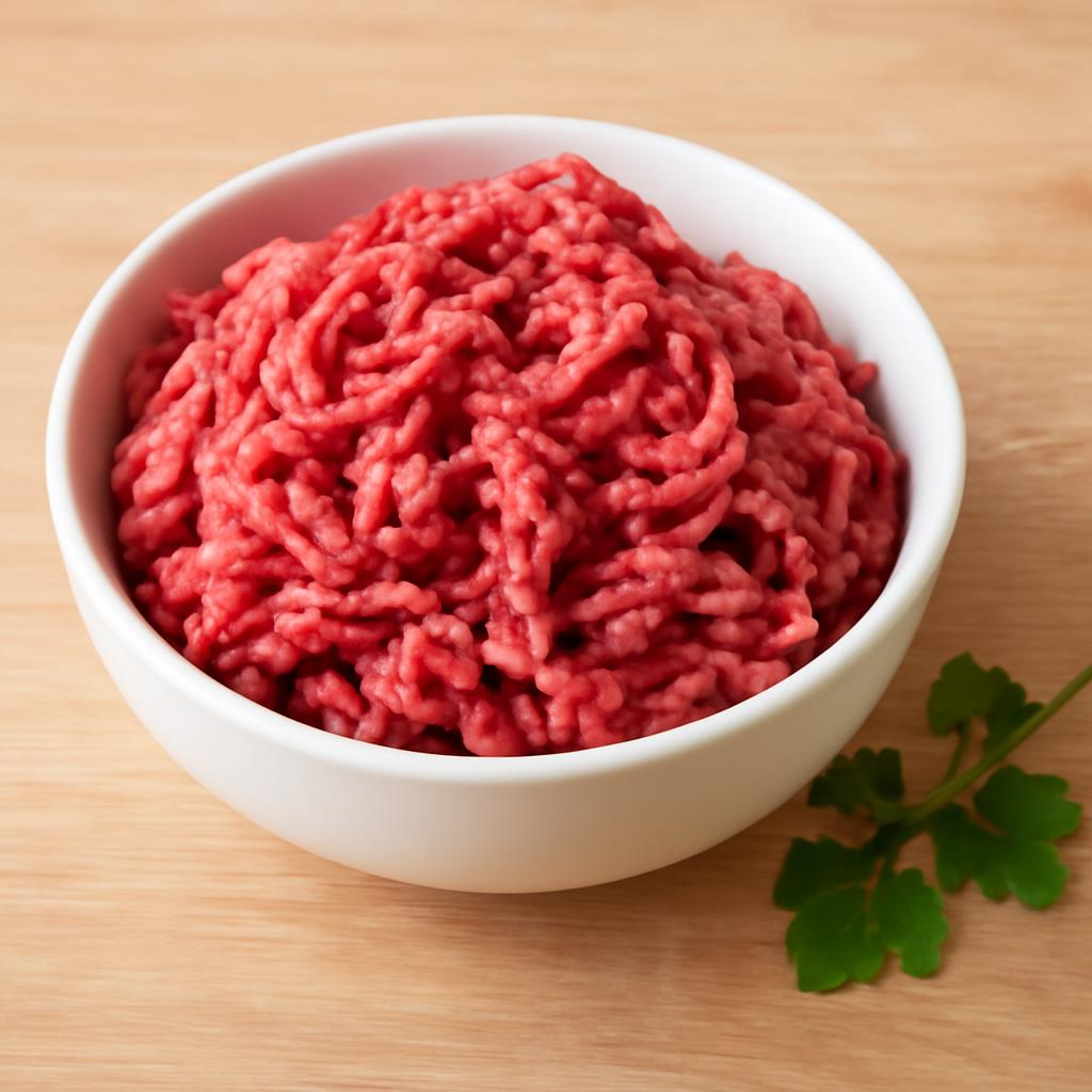 Viande de boeuf hachée en cuisine