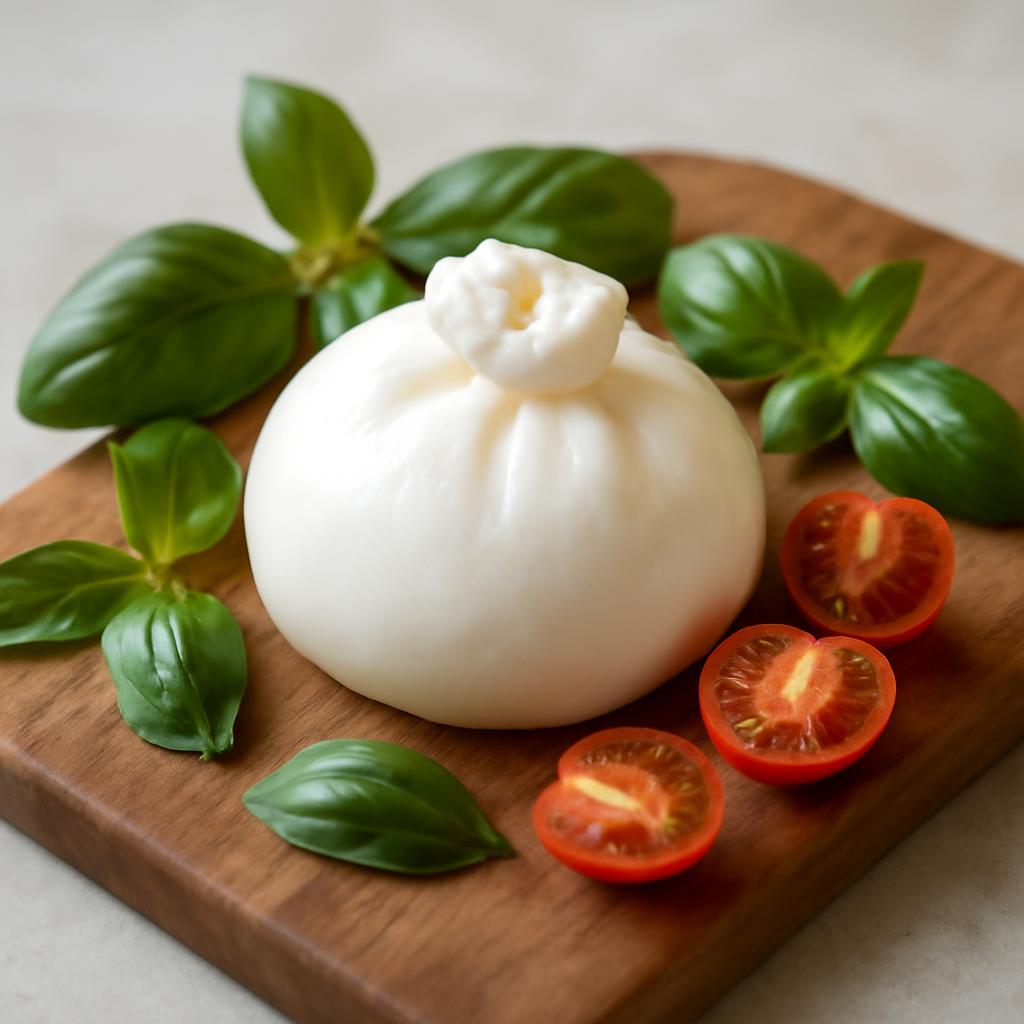 Burrata en cuisine